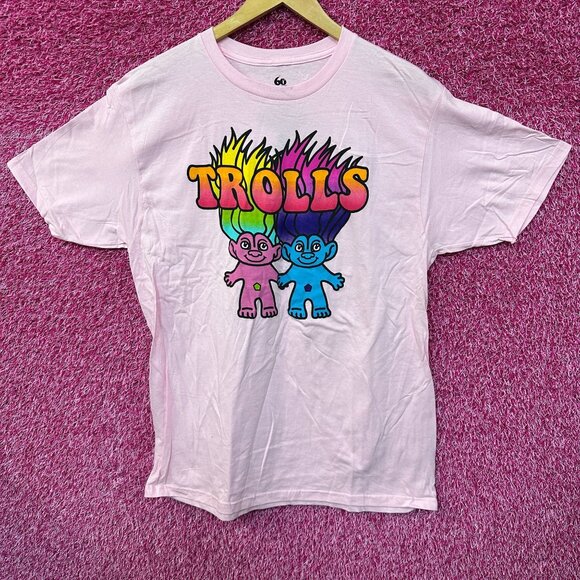 Good Luck Trolls 60th Anniversary Toy Promo Tee L - Picture 1 of 4